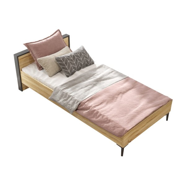 Natúr színű egyszemélyes ágy 90x200 cm – Kalune Design