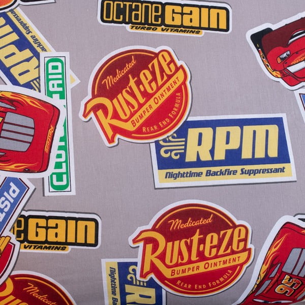 Piros egyszemélyes pamut gyerek ágyneműhuzat 140x200 cm Cars "Legend" – Jerry Fabrics-image-4