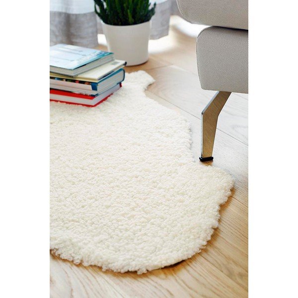 Fehér bárányszőrme szőnyeg 90x60 cm - Narma-image-1