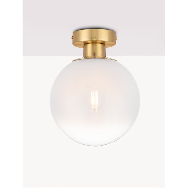 Fehér-aranyszínű üveg mennyezeti lámpa Vita – Nova Luce-image-3