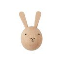 Natúr színű fali bükkfa akasztó Rabbit – OYOY Mini
