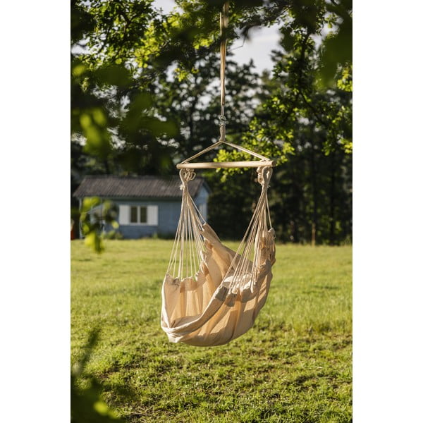 Krémszínű párnázott kerti függőfotel Tobago – Garden Pleasure-image-1