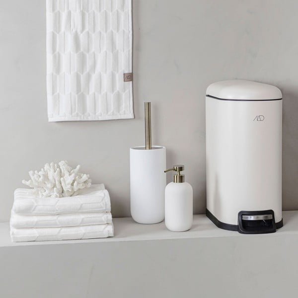 Krémszínű pamut törölköző szett 2 db-os 35x55 cm Geo – Mette Ditmer Denmark-image-3