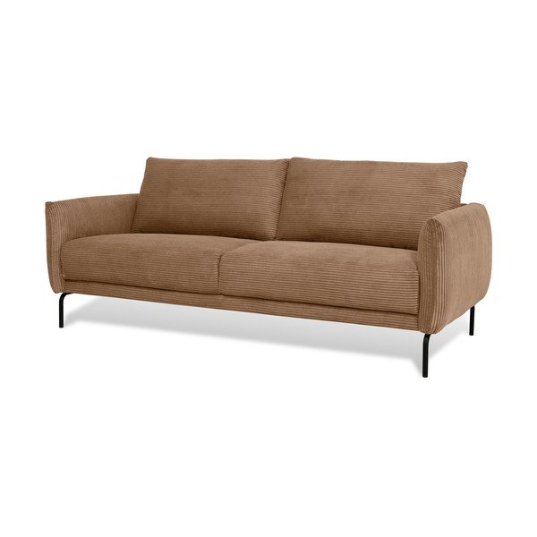 Világosbarna kordbársony kanapé 212 cm Venray – Scandic-image-1