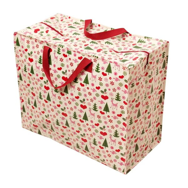 Christmas nagyméretű retró bevásárlótáska - Rex London