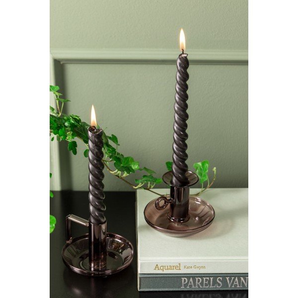 Elle barna üveg gyertyatartó - PT LIVING-image-1