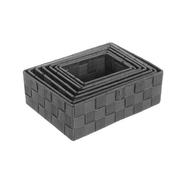 Szövet fürdőszobai kosár készlet 7 db-os - Casa Selección-image-2