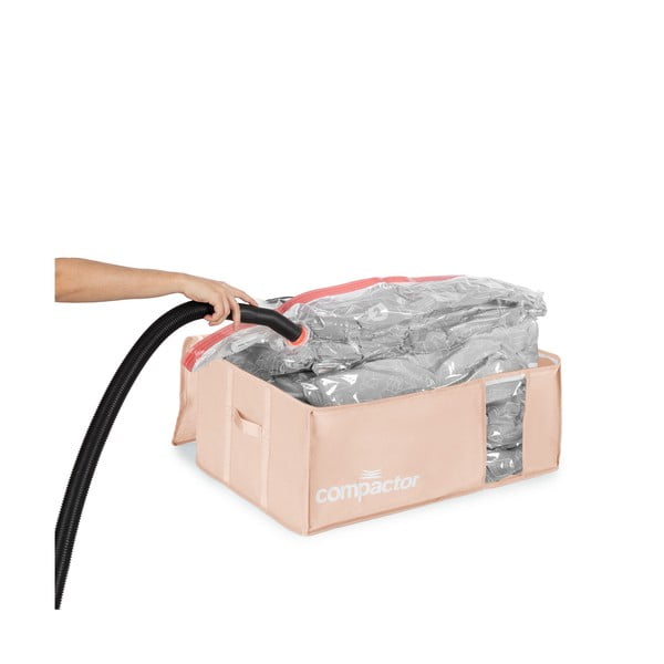 Vákuumos műanyag ruhatároló doboz 65x45x27 cm Pink Edition – Compactor-image-3