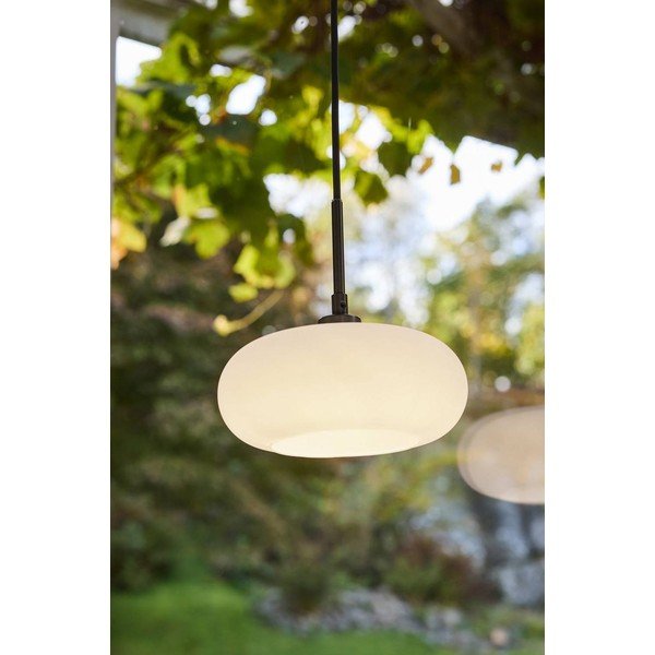 Fehér-matt ezüstszínű opálüveg függőlámpa ø 20 cm Thalia – Jotex-image-1