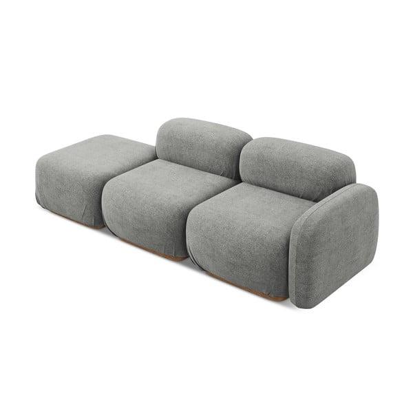 Szürke buklé moduláris heverő (bal oldali) Ailani – Makamii-image-3
