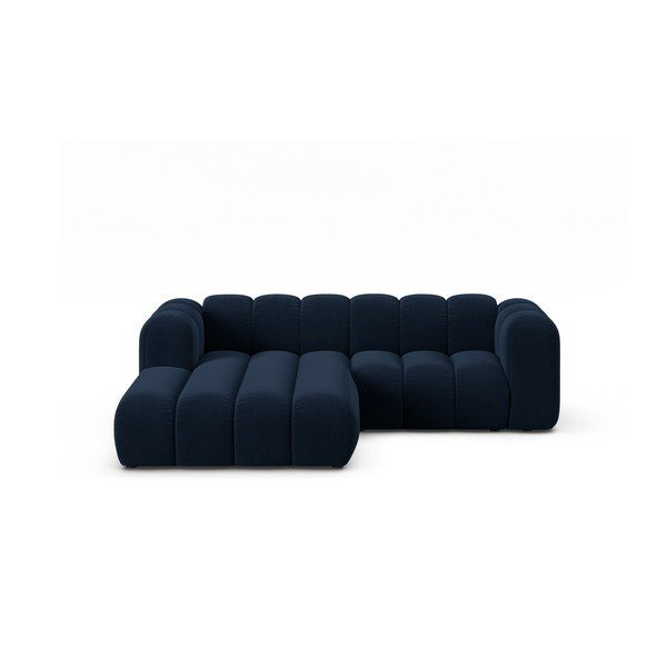 Sötétkék sarokkanapé (bal oldali) Lupine – Micadoni Home