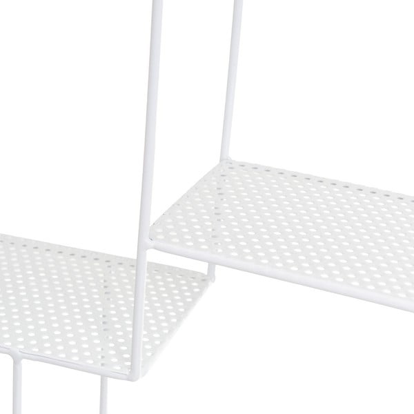 Fehér többszintes fali polc 50 cm – Casa Selección-image-1