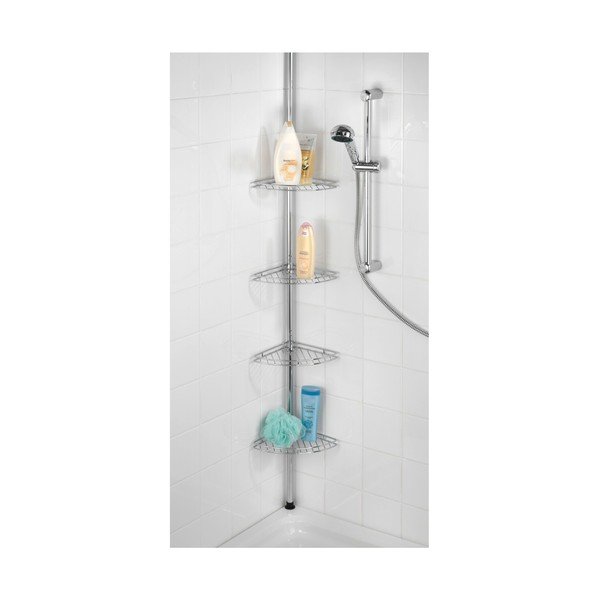 Prea teleszkópos fürdőszobai sarokpolc, 28 x 20 cm - Wenko-image-3