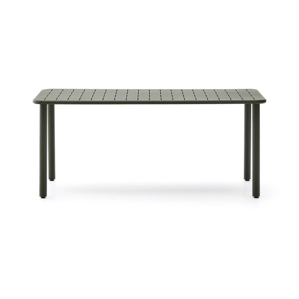 Acél kerti étkezőasztal 90x180 cm Brai – Kave Home-image-2