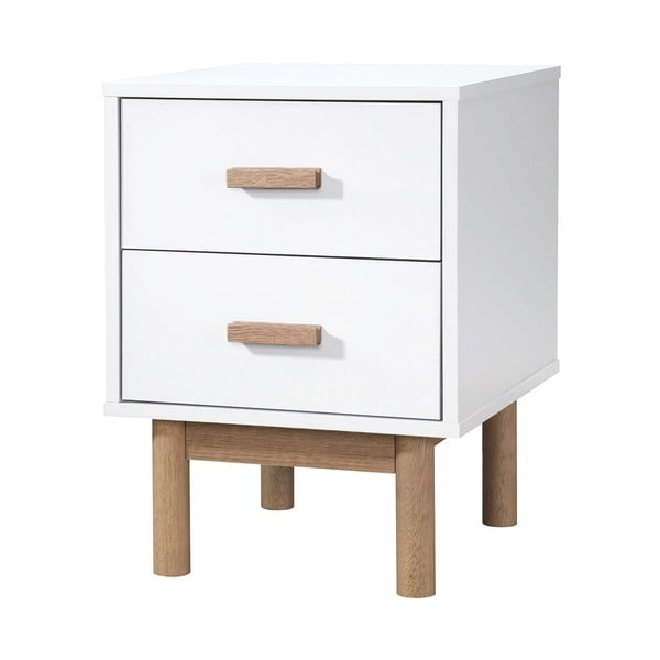 Fehér éjjeliszekrény Melanie – Støraa-image-2