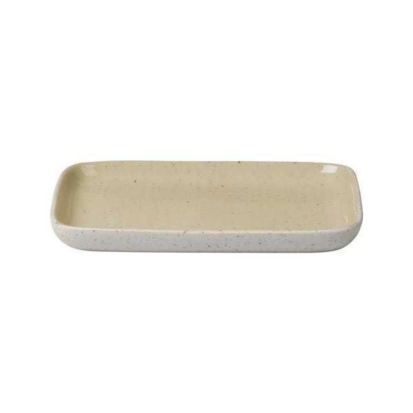 Sablo bézs kerámia szervírozó tányér, 13,5 x 10 cm - Blomus