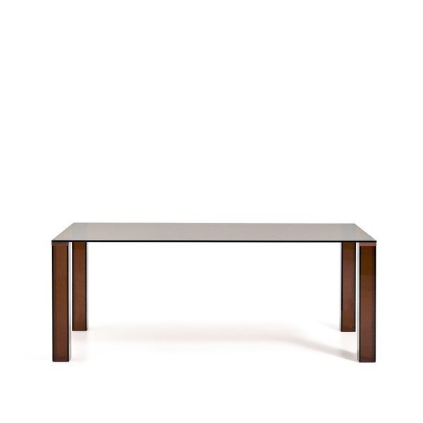 Üveg étkezőasztal 100x200 cm Adularia – Kave Home-image-2