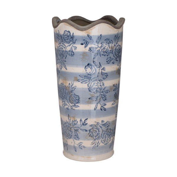 Antigue kék-fehér kerámia váza, ⌀ 16 cm - InArt