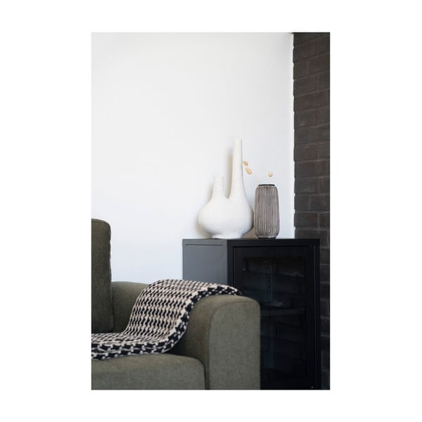 Fekete-fehér kő váza (magasság 20 cm) – House Nordic-image-3