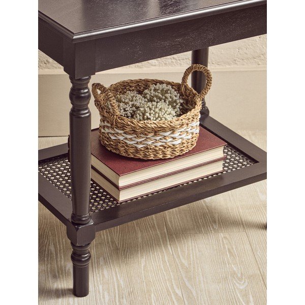 Fekete dohányzóasztal 60x120 cm Heritage – Premier Housewares-image-4