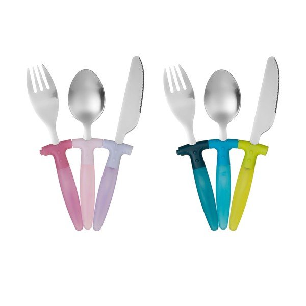 Rainbow 3 db-os rozsdamentes acél gyerek evőeszköz készlet - Premier Housewares-image-4