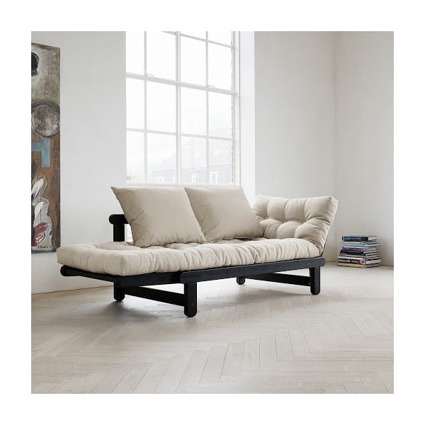 Beat Black/Natural kinyitható kanapé - Karup-image-1