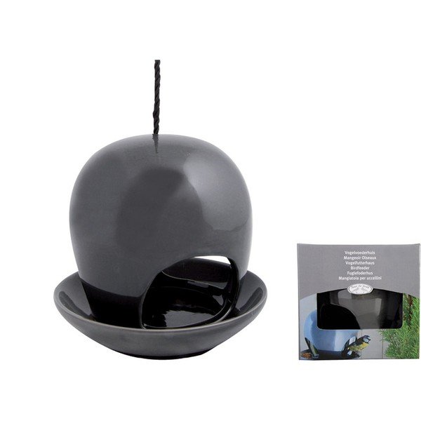 Szürke kerámia madáretető, ⌀ 18 cm - Esschert Design-image-1