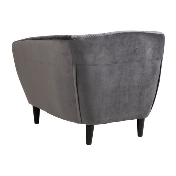 Ria sötétszürke bársony fotel - Actona-image-1