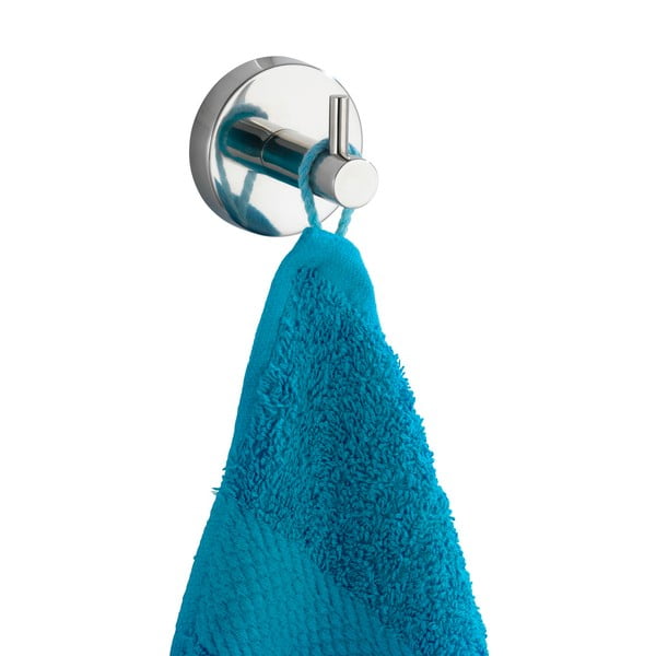 Fényes ezüstszínű fali rozsdamentes acél akasztó Bosio – Wenko-image-2