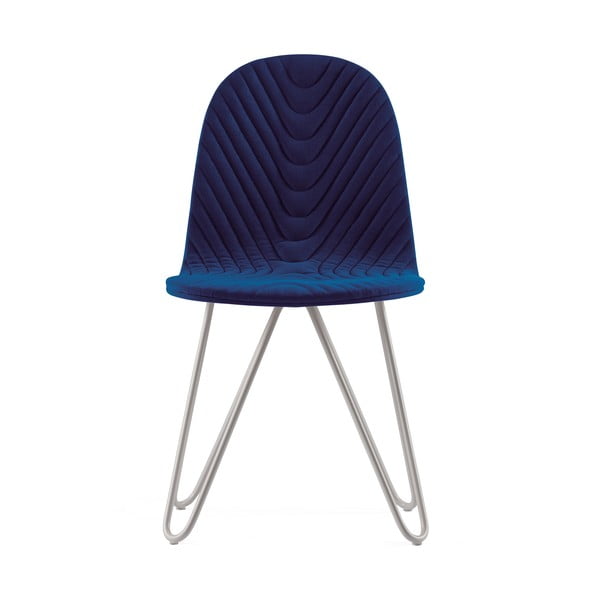 Mannequin X Wave sötétkék szék fém lábakkal - Iker