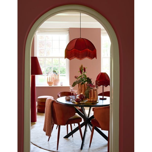 Világospiros kárpitozott étkezőfotel szett 2 db-os Kosaka – Light & Living-image-1