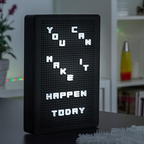 Fekete világító tábla, betűkkel - InnovaGoods-image-2