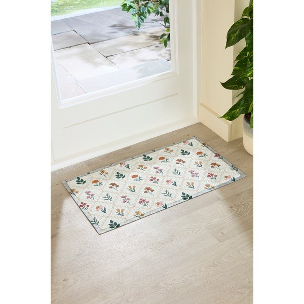 PVC lábtörlő 40x70 cm Vintage Floral Stamp – Artsy Doormats-image-2