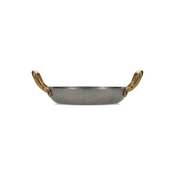 Ezüstszínű szervírozó fém tányér ø 18 cm Serve – BonBistro-image-2