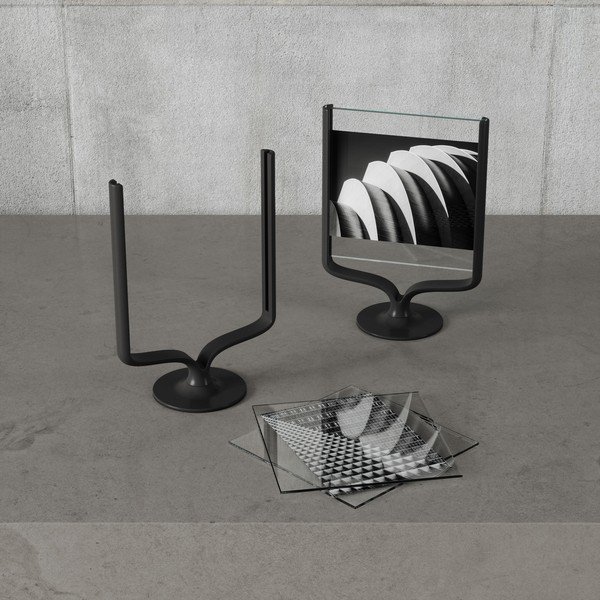 Fekete fém álló képkeret 18x25 cm Wishbone – Umbra-image-3