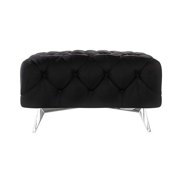 Fekete bársony lábtartó Chelsea – Ropez