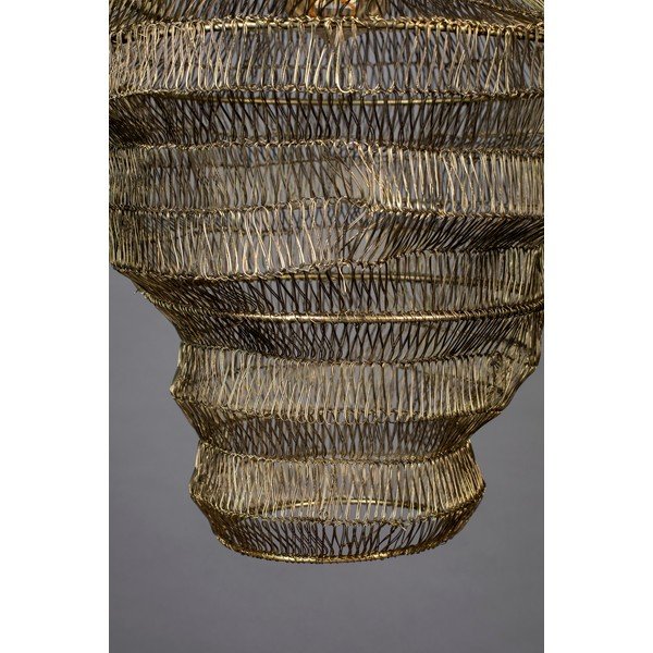 Aranyszínű függőlámpa fém búrával 36x36 cm Luca - Dutchbone-image-2