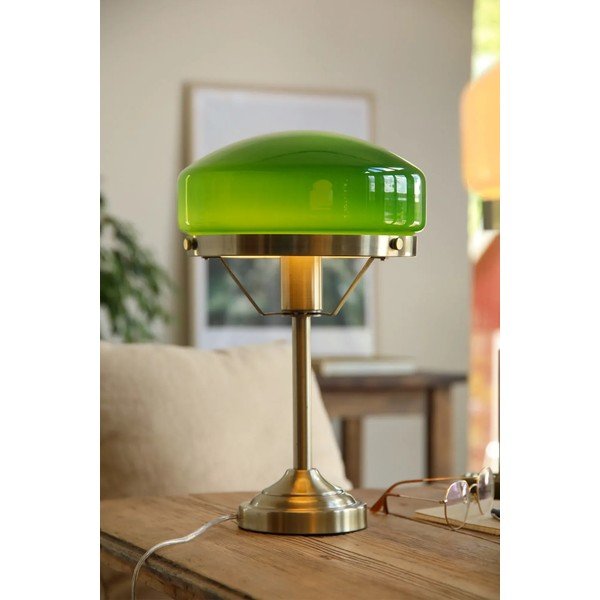 Zöld-sárgaréz színű asztali lámpa (magasság 39 cm) Aurelia – Markslöjd-image-1