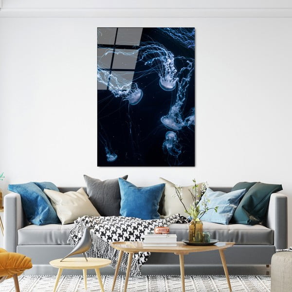 Üveg kép 70x100 cm Jelly Fish – Wallity-image-2