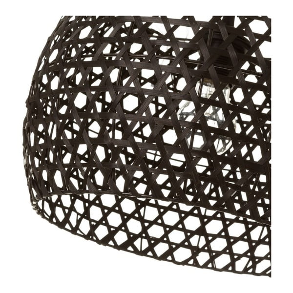 Fekete bambusz mennyezeti lámpa bambusz búrával ø 35 cm – Casa Selección-image-2