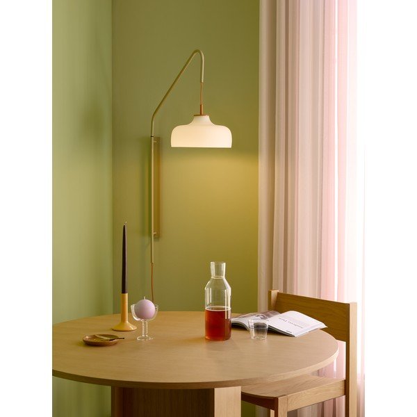 Fehér-bézs konnektorhoz csatlakoztatható fali lámpa ø 29 cm Current – Hübsch-image-1