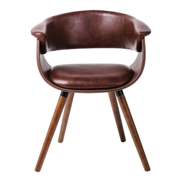 2 részes barna székszett bükkfa lábakkal - Kare Design