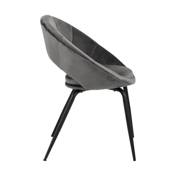 Julia sötétszürke bársony étkezőszék - Actona-image-3