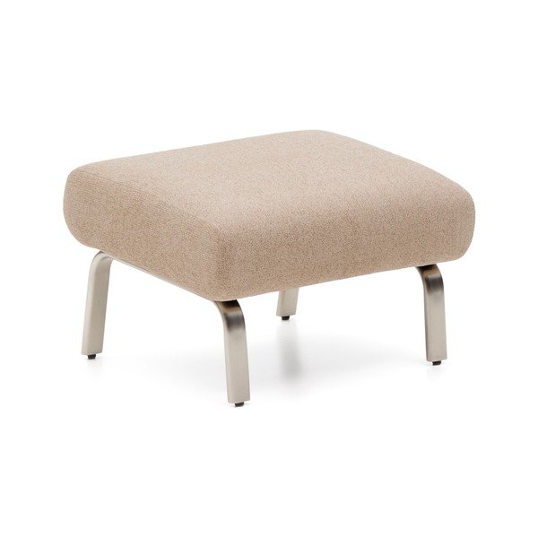 Világosbarna zsenília lábtartó Amsen – Kave Home