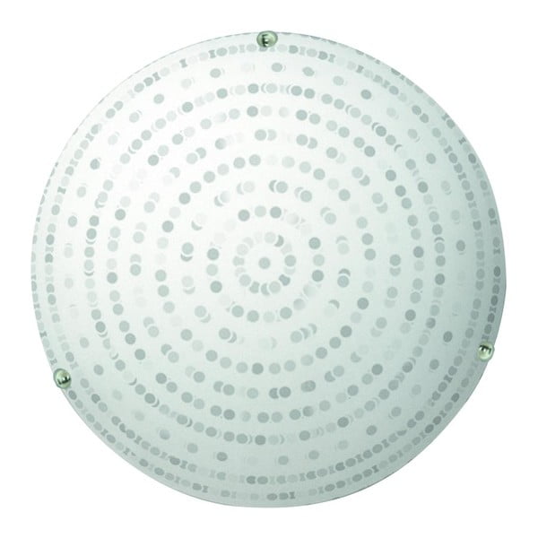 Fehér mennyezeti lámpa üveg búrával ø 30 cm Circle – Candellux Lighting