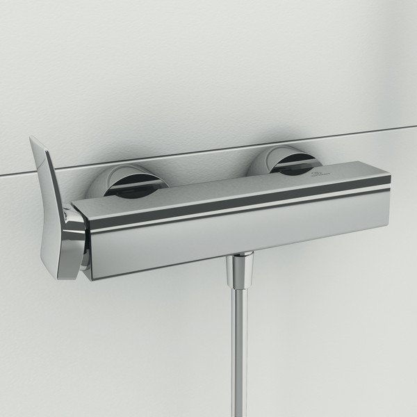 Fényes ezüstszínű csaptelep zuhanyhoz, fali Conca – Ideal Standard-image-4