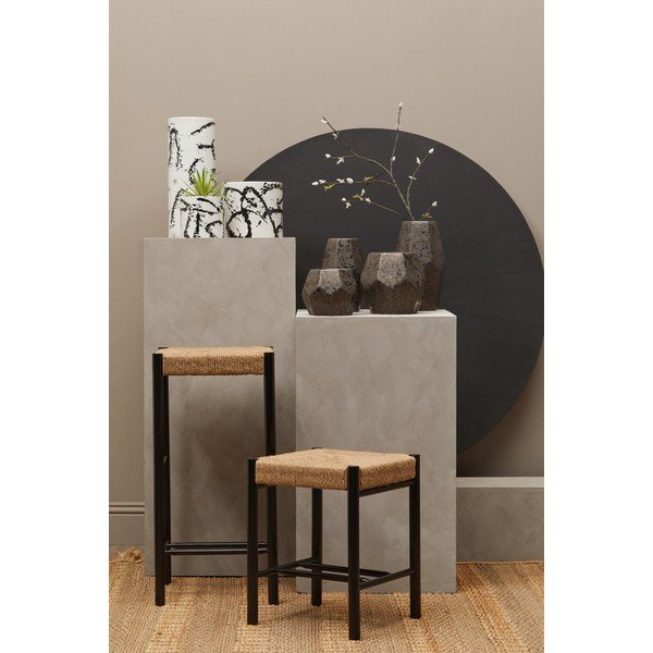 Fekete-natúr színű bükkfa bárszék (ülésmagasság 72 cm) Bandar – Premier Housewares-image-3