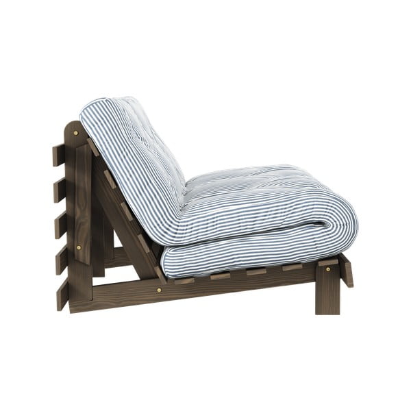 Fehér/világoskék kanapéágy 140 cm Roots - Karup Design-image-1