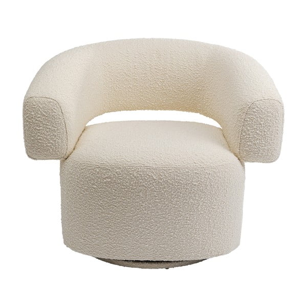 Krémszínű buklé fotel Maye – Kare Design