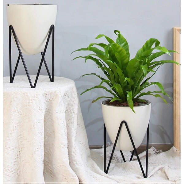 Poppy fehér önöntözős virágtartó, ø 19 cm - Tomasucci-image-1